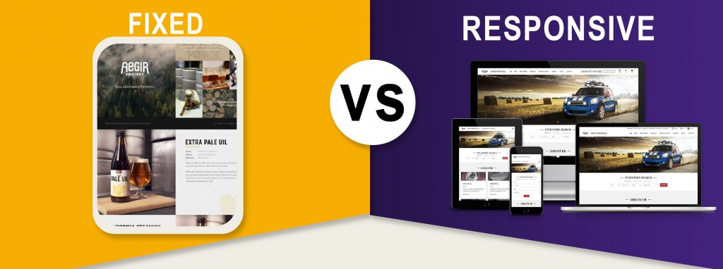 fixed vs responsive web